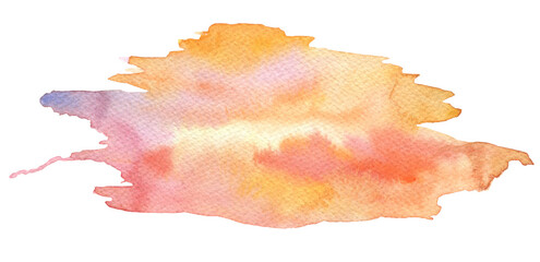 PNG Abstract  watercolor brushstrokes painting smear on tranparent background. Texture paper.