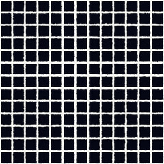 Brush freehand stripes, strokes seamless pattern. Thin rough edge ink lines print. Checkered wallpaper