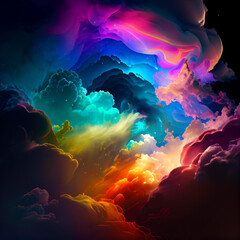 Fototapeta na wymiar Colourful Clouds background