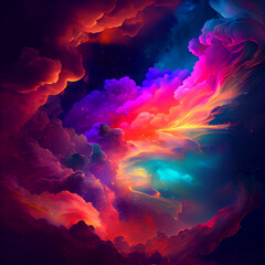 Colourful Clouds background