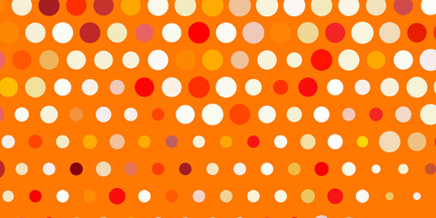 Light orange vector template with circles.