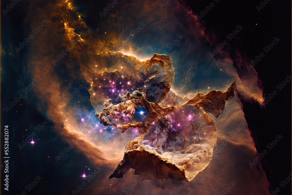 Wall mural carina nebula, galaxy, in space (generative ai)