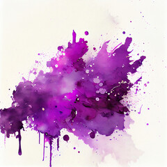 beautiful purple watercolor splatter background