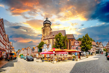 Marktplatz, Homberg Efze, Hessen, Deutschland 