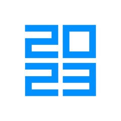 Obraz premium Happy New Year 2023 text design