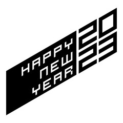Happy New Year 2023 text design