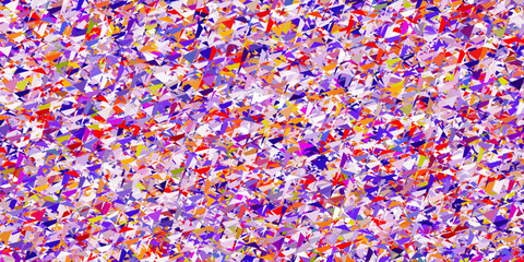 Fototapeta premium Light blue, red vector texture with random triangles.