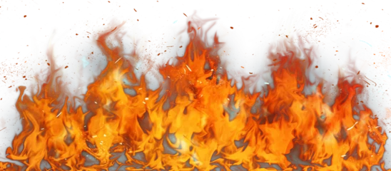 Fotobehang Fire flame on transparent background © Intel