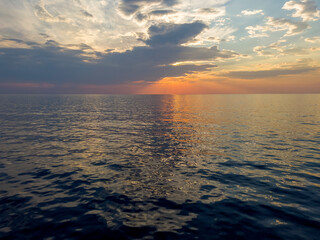 A beautiful sunset at the Mediterranean Sea.
