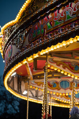 Fototapeta premium carousel in the park