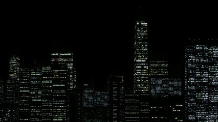 city skyline at night 01