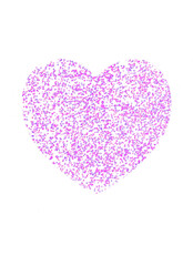 Purple heart shine