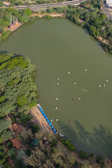 Lagoa do Taquaral or also known as Parque Portugal in the city of Campinas. Beautiful lake with vegetation within the city.