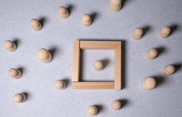 The concept of misunderstanding, a barrier in relations, denial of society. Barriers between people, prejudice