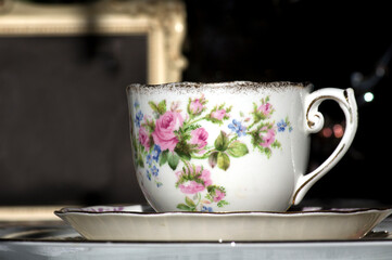 Old Fashioned Vintage Teacup and Saucer