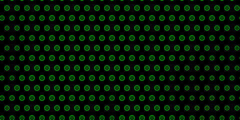 Fototapeta na wymiar Dark Green, Yellow vector backdrop with mystery symbols.