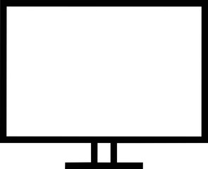 Computer icon symbol in a white background, black laptop icon symbol on the white background
