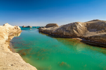 Fototapeta premium Usute Geopark scenic in Da Qaidam Haixi Prefecture Qinghai province, China.