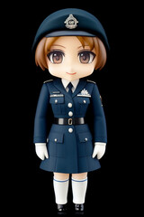 Female police officer (winter uniform), Generative AI