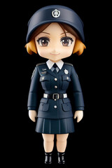 Female police officer (winter uniform), Generative AI