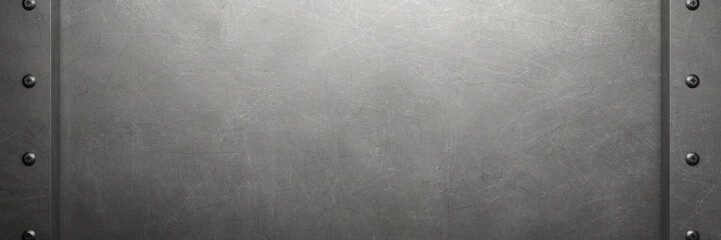 Silver metal background. Brushed metallic texture. 3d rendering