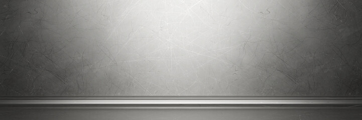 Silver metal background. Brushed metallic texture. 3d rendering