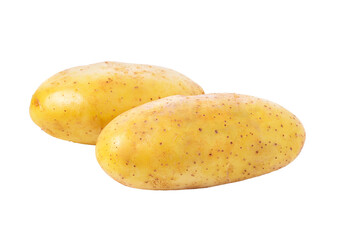 Fresh potatoes on transparent png
