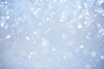background christmas confetti snow abstract falling