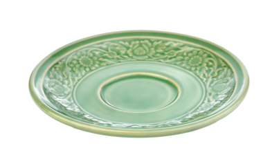 retro ceramic plate on transparent png