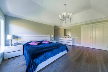 Fototapeta na wymiar Bedroom Interior design with furnishings at new house