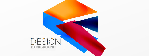 Background abstract overlapping shapes. Minimal composition vector illustration for wallpaper banner background or landing page