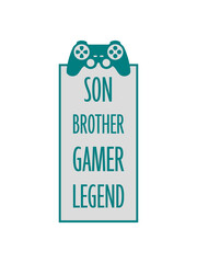 son brother gamer legend 