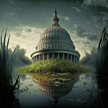 Capitol Ruins in Swamp