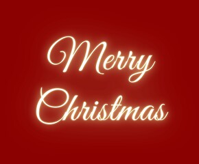 merry christmas glowing golden text winter holidays greetings banner poster sign