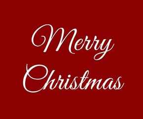 merry christmas text red banner