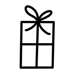 Hand-drawn doodle style gift.  On the theme of New Year, Valentine's Day . Raster illustration . 