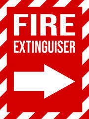 Sign of the fire extinguisher in vector - fire extinguisher sign 