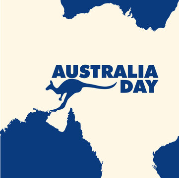 Happy australia independence day design poster, banner or social media post