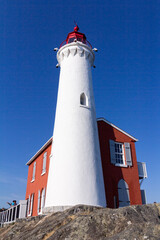 Fototapeta na wymiar Fisgard Lighthouse Tower near Victoria