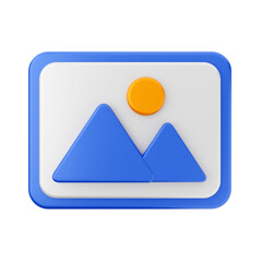 image picture 3d render icon illustration
