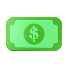 money dollar 3d render icon illustration