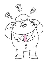 悩み続けるビジネスマン