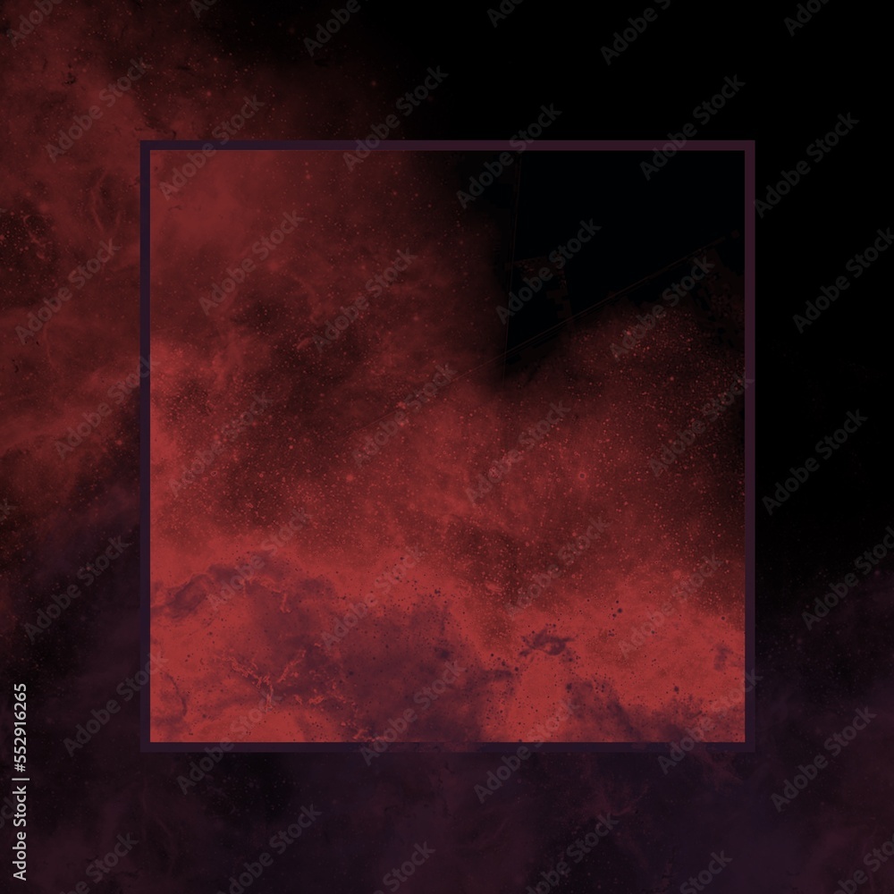 Wall mural abstract frame with glow.in the style of space and planets.template,wallpaper,background with planet