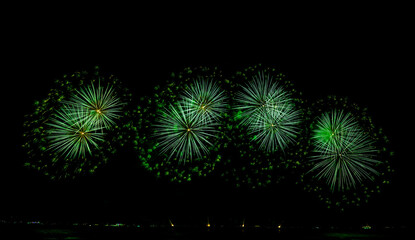 Firework Festival at Pattaya City in Thailand that established every year at the end on the month of November during 25-26,2022.