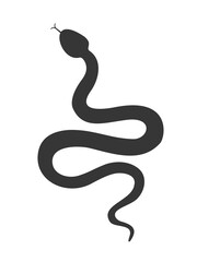 The icon of the serpent. Vector illustration