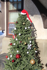 christmas tree with christmas decorations