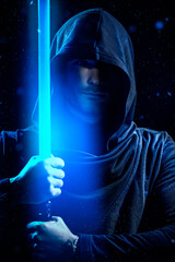 assassin with laser sword