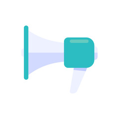 megaphone broadcasting speaker icon Make a loud noise to notify product promotions.