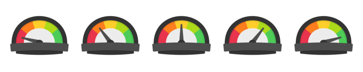 Speed metering or rating icon. Vector illustration