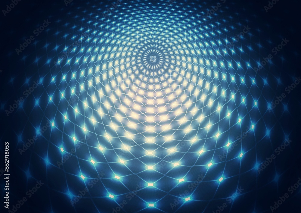 Poster abstract background of radially exploding blue rays